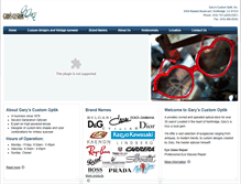 Tablet Screenshot of garyscustomoptik.com